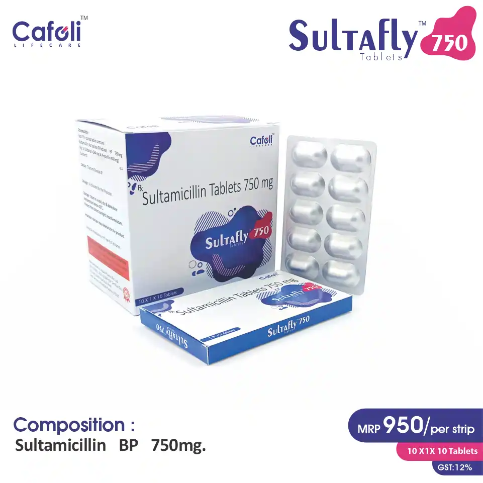 Sultamicillin Tosilate Tablet at the best price in PCD Pharma Franchise for Bacterial Infection Treatment.